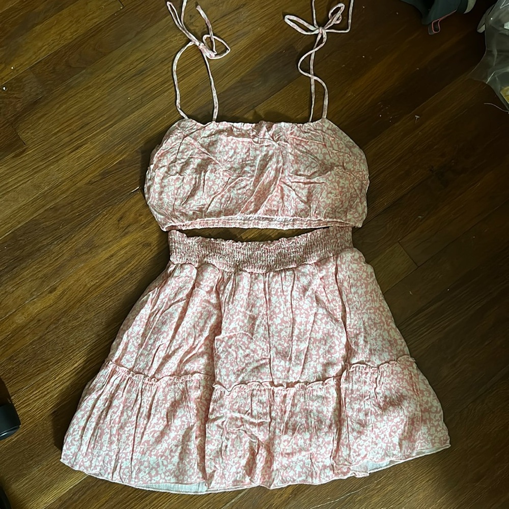 Pink Lily Floral Set